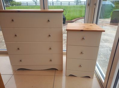 chest of drawers and matching locker