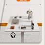 Height-Adjustable Electric Desk, 140x80 cm Sit-Stand Office Desk, Computer Desk Image 9
