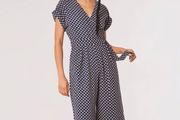BNWT Apricot Egg Print Utility Culotte Jumpsuit