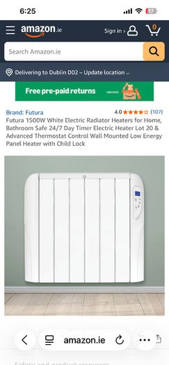 heater wall mounting