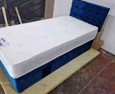 New Divan Beds Instock. All Sizes Available. All Colours Available.. Drawers Option Available. Tufted Memory Foam Mattresses Available