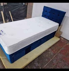 New Divan Beds Instock. All Sizes Available. All Colours Available.. Drawers Option Available. Tufted Memory Foam Mattresses Available