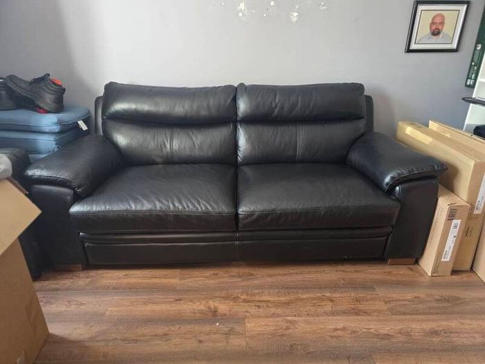 3 seater leather sofa