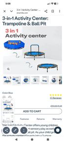 baby trampoline and ball pit  Smartrike brand