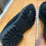 Pennies Black Suede Shoes Image 4