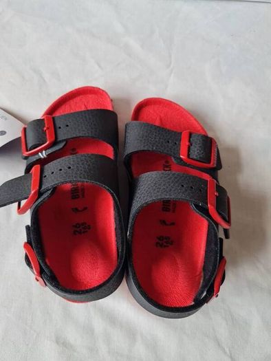 Birkingstock milano kinder desert soil black Size 8.5 eu 28 brand new boxed