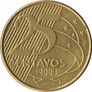 25 Centavos + 10 Centavos Coin, Brazil Image 5