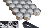20Pcs 17mm 19mm 21mm Car Alloy Wheel Nut Caps Protection Covers Caps Anti-Rust Auto Hub Screw Cover Car Tyre Nut Bolt Exterior Decoration