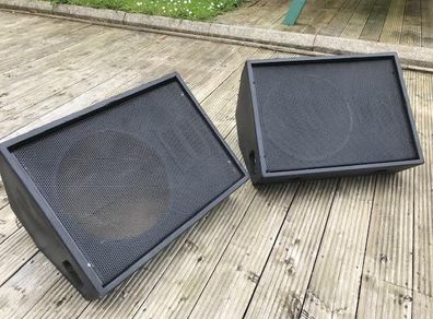 Pair 15" 2-way Stage Monitors