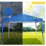 Folding Gazebo 3 x 3 m Waterproof UV Protection Gazebo Popup Garden Tent with 4 Image 4