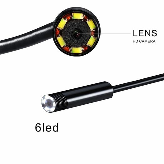 7mm 2 IN 1 Micro USB Endoscope Snake Tube and Android Waterproof Borescope Camera USB Drain Inspection Micro Camera for PC Phone Car Garage Engine
