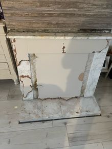 marble fireplace