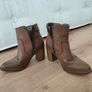 Atmosphere Brown Heeled Ankle Boots UK 5 / EUR 38 - Block Heel Image 4