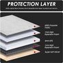 NEW SALE | 14-15.6 inch Shock Resistant Laptop Sleeve Case Briefcase Bag [Accessory Pocket] Compatible for Laptop Waterproof Case Cover for MacBook Pro/Surface Book/XPS 15 /Chromebook/HP/Lenovo Grey Image 5