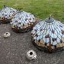 Set of 3 Tiffany Style Dragonfly Ceiling Lights 40cm Image 6
