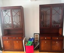 Solid Wood Display Cabinet 195cm 2 Available
