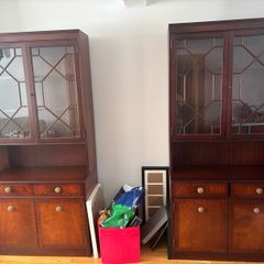 Solid Wood Display Cabinet 195cm 2 Available