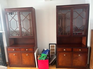 Solid Wood Display Cabinet 195cm 1 Available