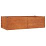 Garden Raised Bed Rusty 160x80x45 cm Corten Steel Image 2