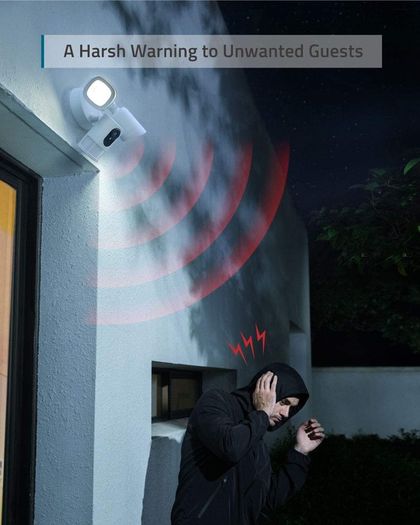 Floodlight Cam, 1080p, 2-Way Audio, No Monthly Fees, 2500-Lumen Brightness, Weatherproof, HomeBase Not Compatible