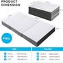 Foldable Folding Mattress King, Tri-fold Memory Foam Mattress with Washable Cover, Fit for Travel, Camping, Floor, Guest Bed (150x200x15cm) Image 2