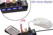 High Speed 4 Port USB HUB 2.0 Multi Splitter Expansion Desktop PC Laptop Adapter