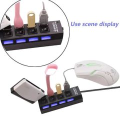 High Speed 4 Port USB HUB 2.0 Multi Splitter Expansion Desktop PC Laptop Adapter