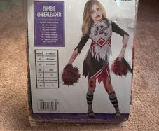 Zombie cheerleader halloween costume 9/10