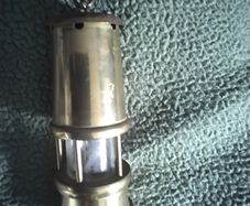 old brass miners lamp