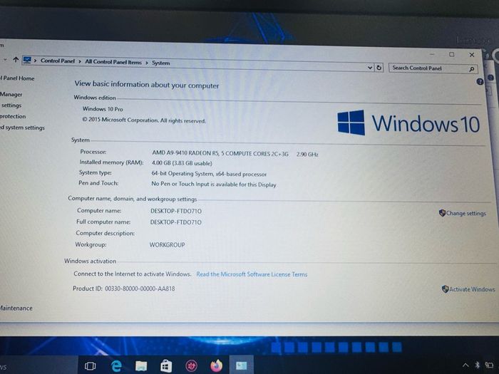 Lenovo laptop