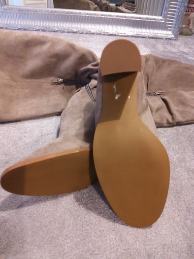 Next Nude tall boots - size 6.5