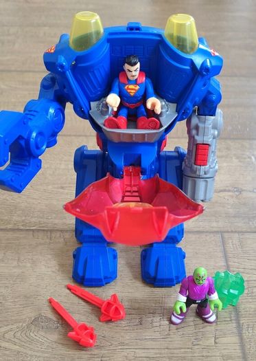 IMAGINEXT Batman Robo Batcave PlaySet with Batman Robot and  Superman Robot