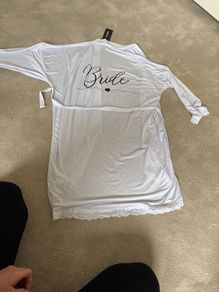 White Bridal dressing gown - tag still on