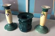 2 candle sticks &amp; oil burner
