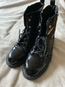 Black Patent boots size 7