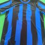 soccer wear - black and blue stripes t-Shirt. Image 5