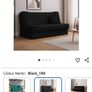 Black Sofa bed Image 4
