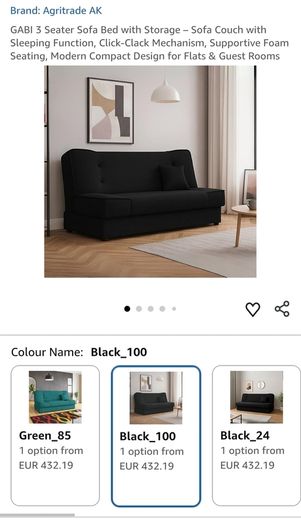 Black Sofa bed