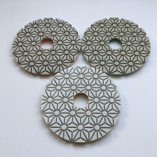 3 Step Wet Polishing Pads + Free Backer