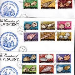 1974 The Grenadines of St Vincent Shells and Molluscs Definitive Stamps Official First Day Cover (FDC)