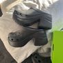 3 pair of black crocs size 8 Image 2