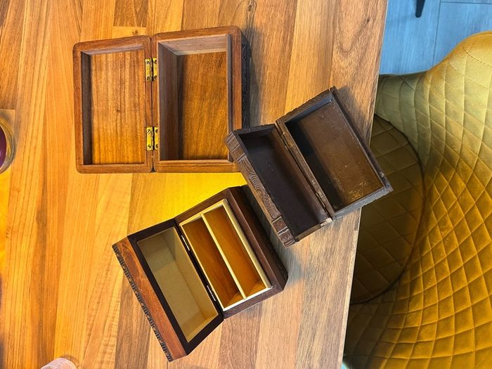 Vintage Trinket Boxes x3