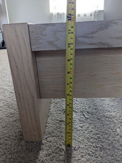 IKEA MALM Bed Frame in white stained oak veneer