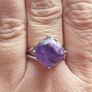 Amethyst ring made of 925 sterling silver Image 10