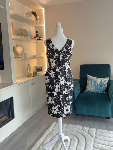 Ladies Black & White Floral Dress from Debenhams