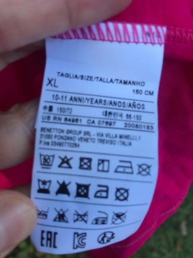Pink Benetton tank top