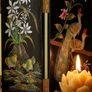 Antique oriental folding screen Image 2