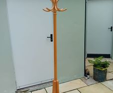 Wooden rotating coat stand