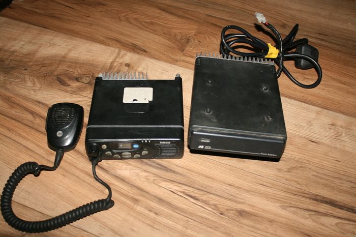 Tait TM8235 VHF 174-225 MHz - 2 Way Portable Radio and Tait T2000 Desktop Power Supply For Base Radio