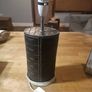 (Move out sell-see my other low priced ads) Table Lamp with Faux Leather Base Image 2